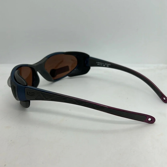 RecSpecs Triumph Sunglasses Frames RXable Metallic Black/Blue 61-17-140 NWT - Picture 5 of 8